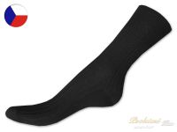100% bavlněné ponožky 35/37 Žebro černé