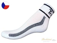 Nízké trekové ponožky polofroté 35/37 Bílé