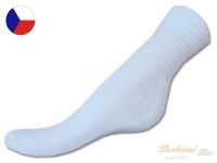 Trekové ponožky polofroté 41/42 Bílé