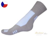 Ponožky froté s lycrou Lux bílobéžové 35/37