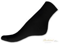 Bambusové ponožky s lycrou pánské 46/47 Hladké černé