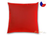 Jednobarevný povlak na polštář 40x40 satén  Luxury Collection Červený