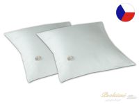 Lněný dekorační polštářek 40x40 LENA bílá