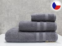 Kvalitní froté ručník 50x100 Violka tmavě šedá 450g