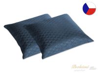 Damaškový dekorační polštářek 40x40 EXCELLENT GEON Industrial modrá