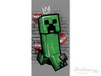 Dětská osuška Minecraft Metro Art Creeper 70x140