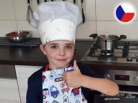 Kuchařská čepice pro děti Plameňák