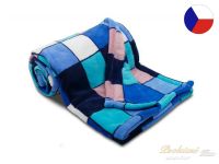 Dětská deka pro miminko 75x100 SLEEP WELL 300g Kostka modrá