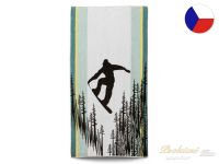 Plážová osuška 75x150 ZARA 450g Snowboard multicolor