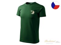 Tričko pro rybáře s výšivkou zelené - XL Sumec