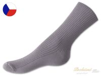 Ponožky s jemným svěrem  šedé 43/45