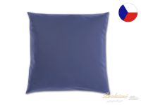 Jednobarevný povlak na polštář 70x90 satén Luxury Collection Tmavě modrý 