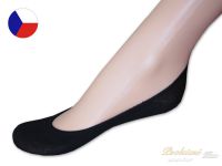 Bavlněné ponožky do balerín - ťapky černé