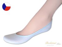 Bavlněné ponožky do balerín - ťapky bílé