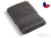 Kvalitní froté ručník 50x100 PROUŽEK tmavě šedý 450g
