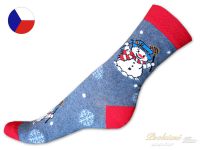 Rotex vánoční ponožky Sněhulák červené 42/43