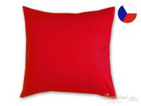 Jednobarevný povlak na polštář bavlněný 50x70 KOMFORT červený