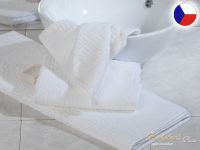 Luxusní ručník 50x100 JUVEL 580g Vlny 3D bílé
