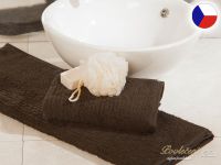 Luxusní malý ručník 30x50 JUVEL 580g Vlny 3D tmavě hnědé