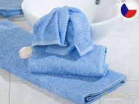 Luxusní malý ručník 30x50 JUVEL 580g Vlny 3D světle modré