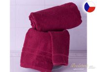 Malý ručník 30x50 RUJANA 400g Pruh bordó