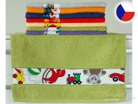 Dětský ručník NORA 50x100 Hračky zelené 450g