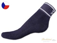 Nízké trekové ponožky polofroté 46/47 Tmavě šedé
