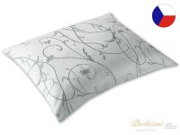 Damaškový povlak na polštář 50x70 EXCELLENT Ornella floral dance šedozelená