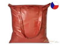 Látková taška z luxusního damašku s kapsičkou 38x47 Marika červená