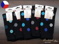 Pánské barevné ponožky Rotex Puntíky 45/47 - 5 párů