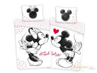 Dětské bavlněné povlečení Mickey a Minnie "All We Need" 70x90, 140x200