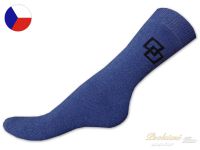 Froté ponožky modré vzor 41/42