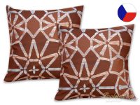 Bavlněný dekorační polštářek 40x40 EXCLUSIVE Ivory brown