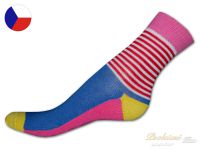 Bavlněné ponožky LYCRA 35/37 Pestré