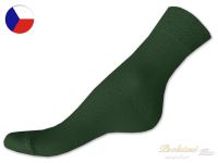 Ponožky 100% bavlna 41/42 Tmavě zelené