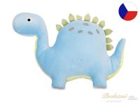 Dětský polštářek/plyšák Dinosaurus modrý 40 cm