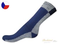 Ponožky froté s lycrou 41/42 Lux tmavě modré