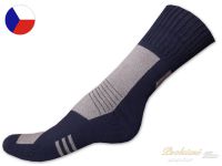 Ponožky froté s lycrou 41/42 Lux modrobéžové