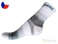 Bavlněné ponožky ROTEX 37/38 Jeans bílo-hnědé