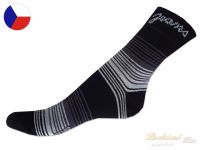 Bavlněné ponožky ROTEX 42/43 Jeans černé