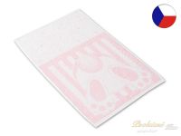 Dětský ručník NORA 32x50 Schovaný zajíček růžový 450g