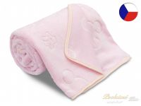 Svítící deka mikroplyš SLEEP WELL 150x200 Mickey růžová
