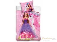 Dětské povlečení 140x200, 70x90 Barbie princezna a Jednorožec